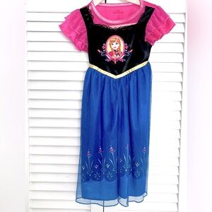 Anna dress/nightgown from Disney’s Frozen. Girls' Sz 2T Soft Pink and Blue Dress